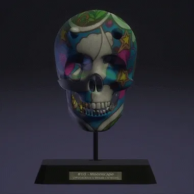#10 Moonscape 3D Skull