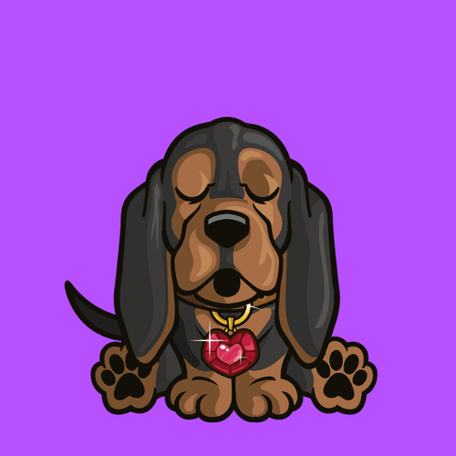 Black and Tan Coonhound 1048