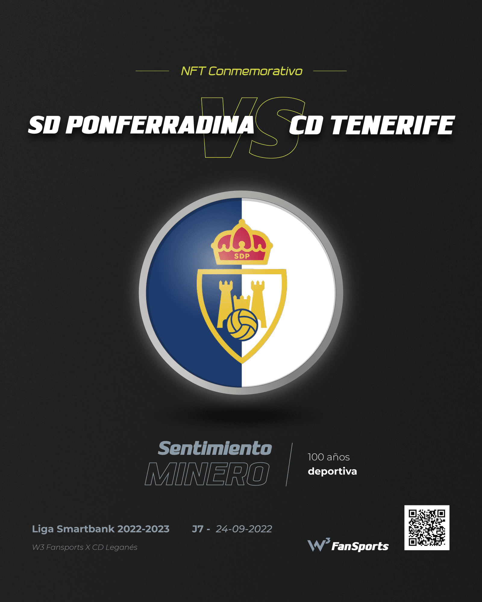 SD Ponferradina vs CD Tenerife J7 24/09/2022 - Conmemorativo