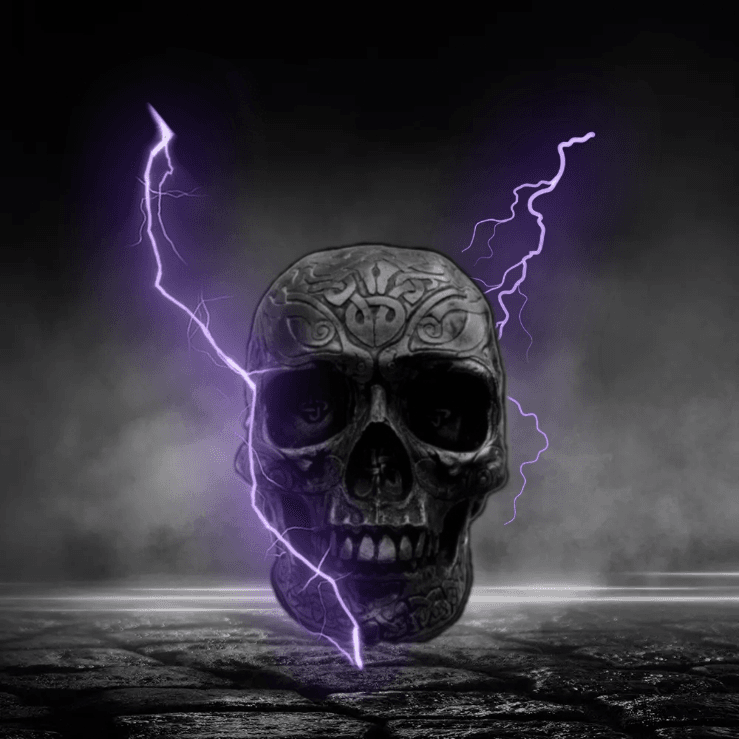 Lightning Skull #35 - The Skull Artz | OpenSea