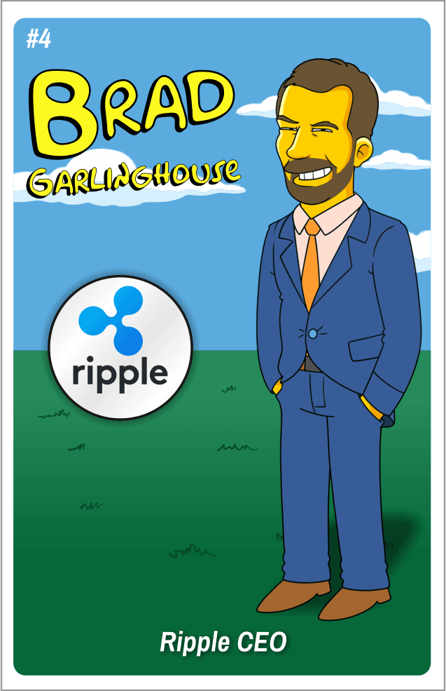 Cryptoonz Ripple Collection - #4 Brad Garlinghouse Trading Card