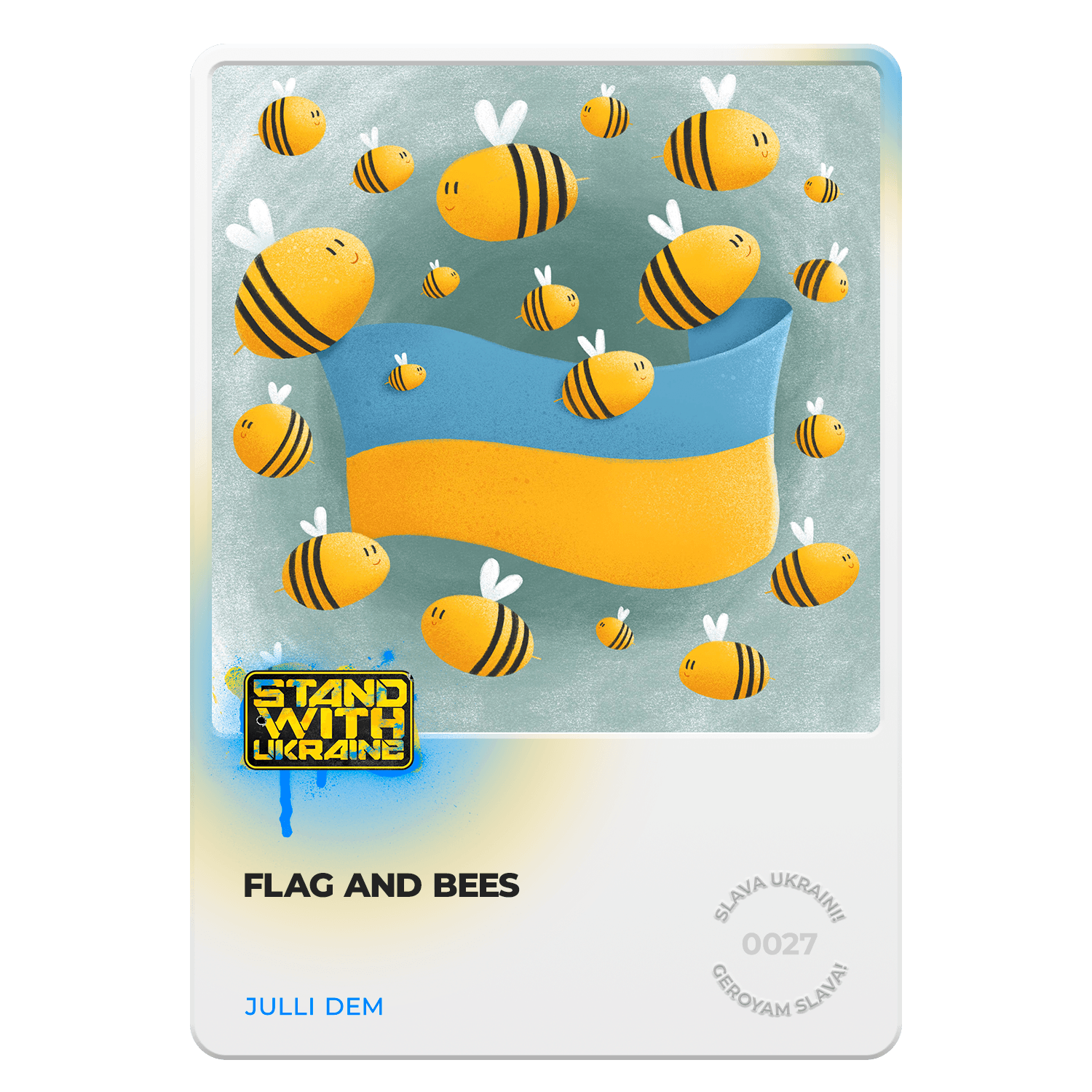 #0027 Flag and Bees