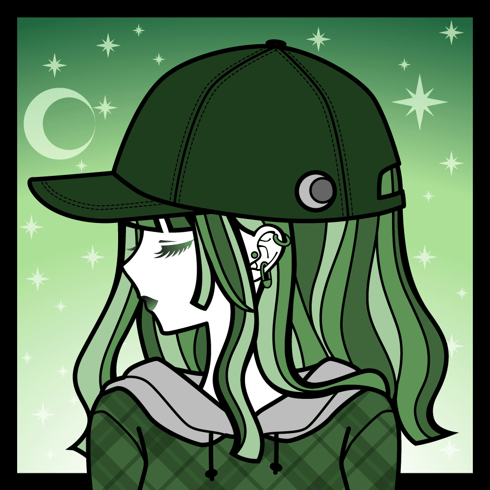 Profile maiden#20"Evergreen brim cap"