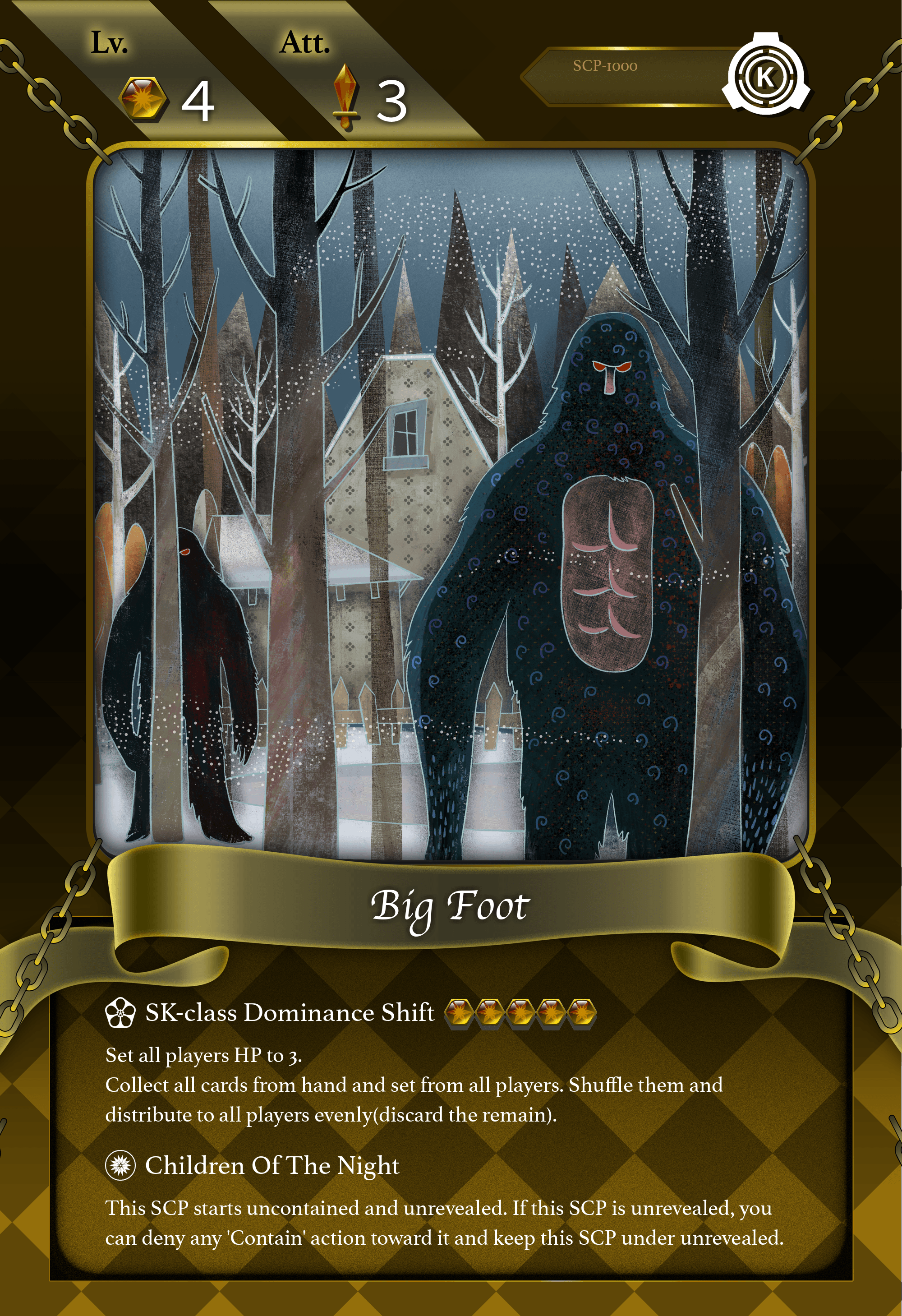 SCP-1000] Big Foot - SCP: End of Magic - Official Card Game