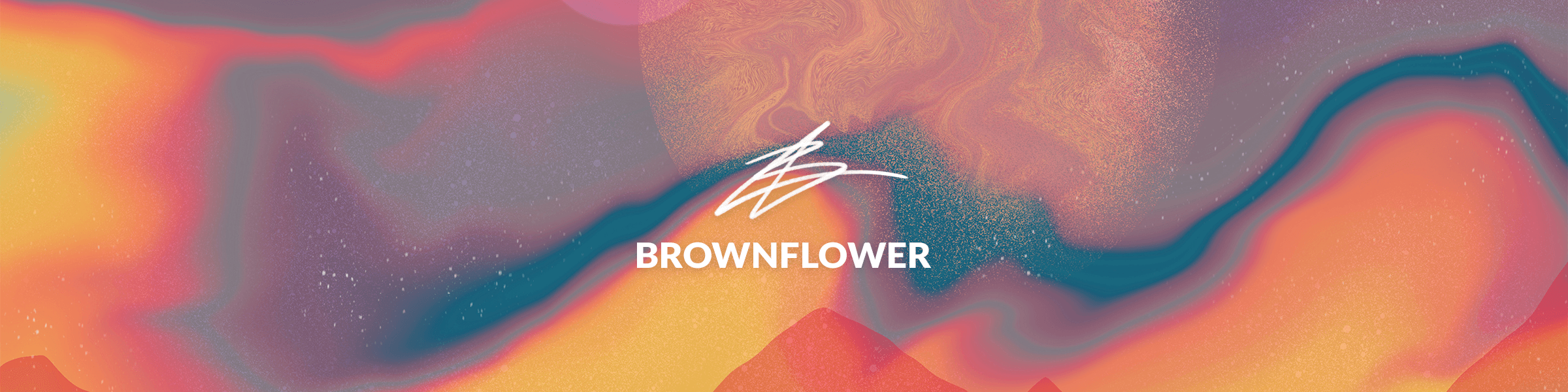 Brownflower banner