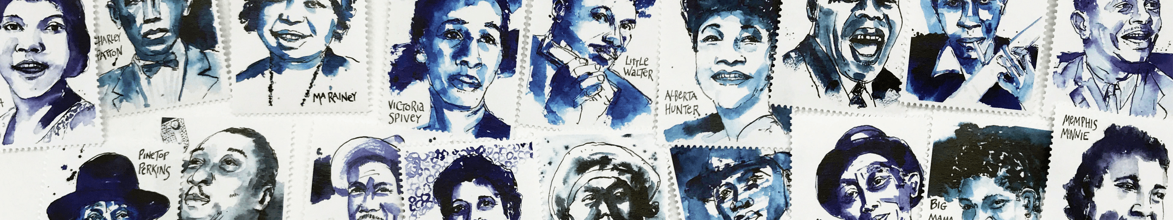"The Blues" by James Terman & The Portland Stamp Company