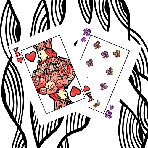 King of Hearts + 10 of Clubs