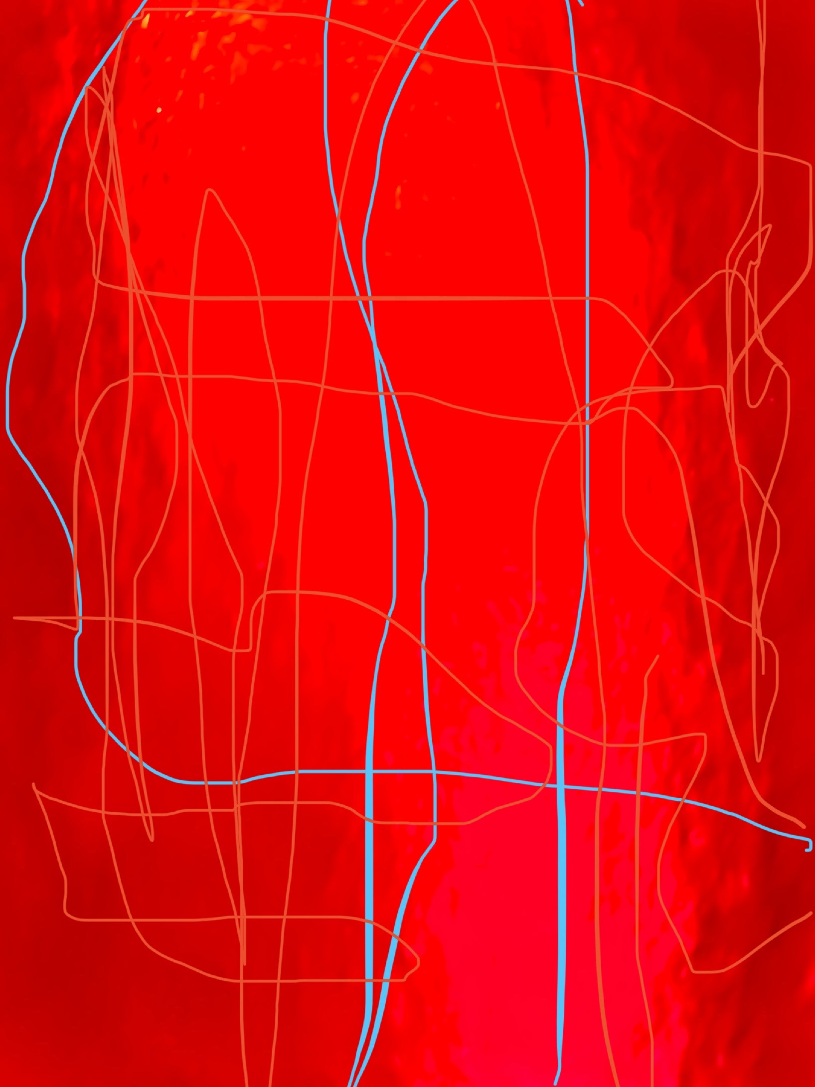 Lines of Blue & Red