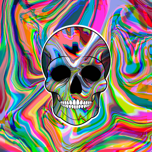 Psychedelic Skull