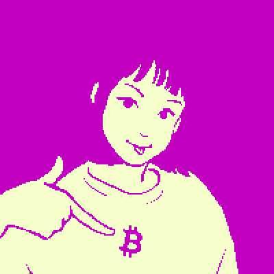 Crypto Girl #0007 DOT Bitcoin Icon