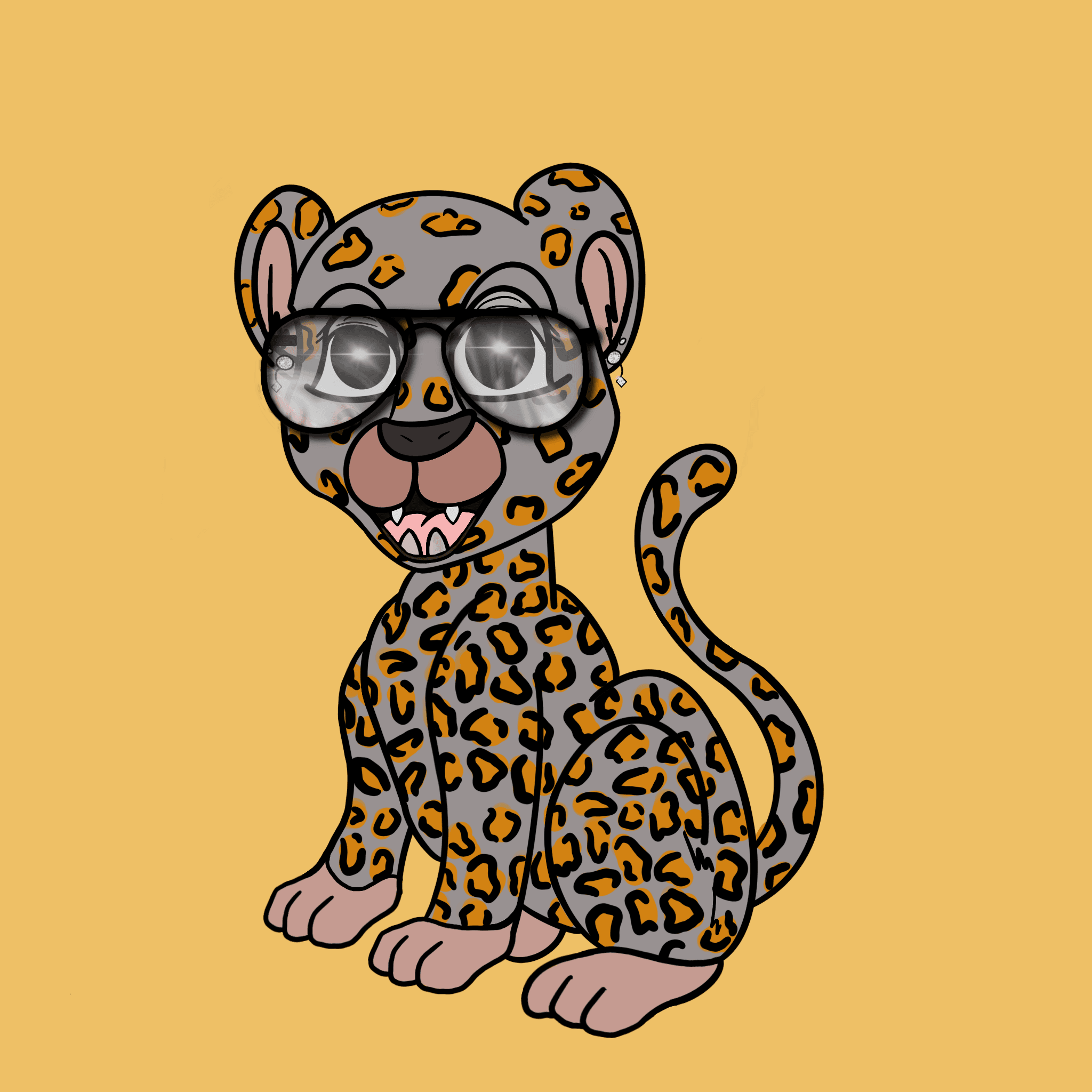 Sneaky Cheetah Club #1243