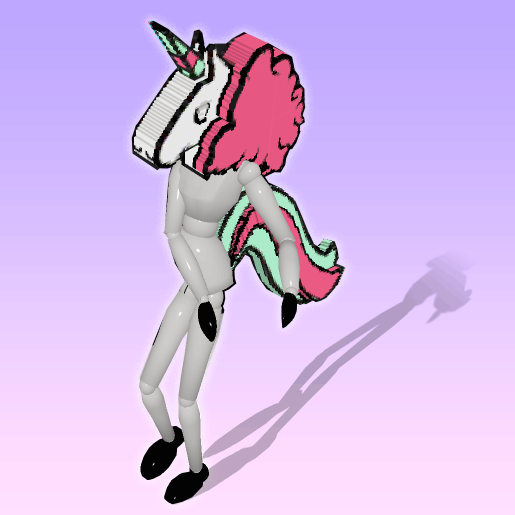 Pink NFT Unicorn Avatar