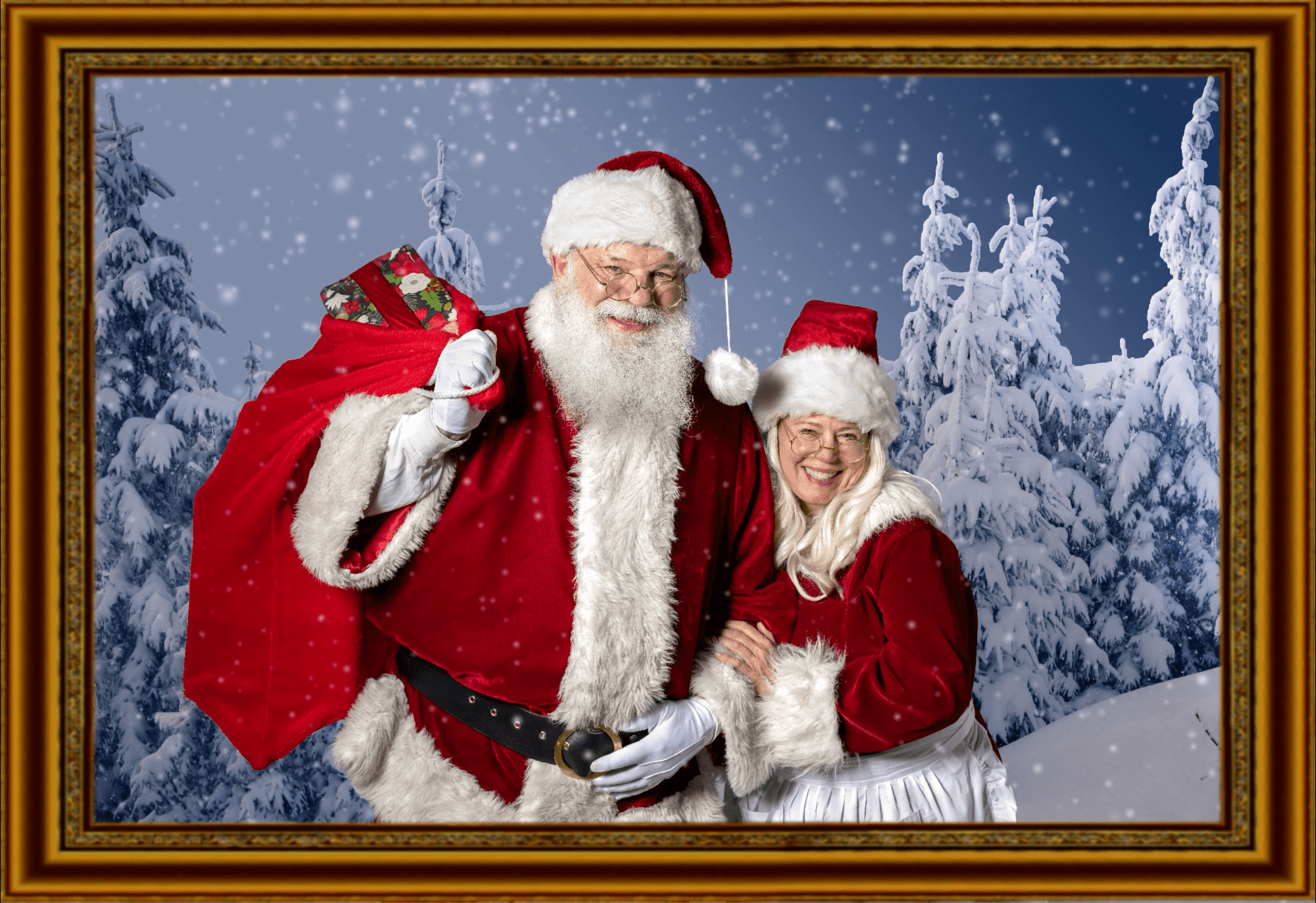 Crypto Santa and Mrs Claus