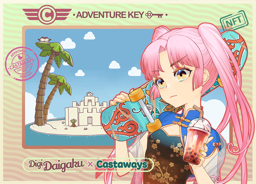 DigiDaigaku Genesis Adventure Key Castaways #1318 - YuHan