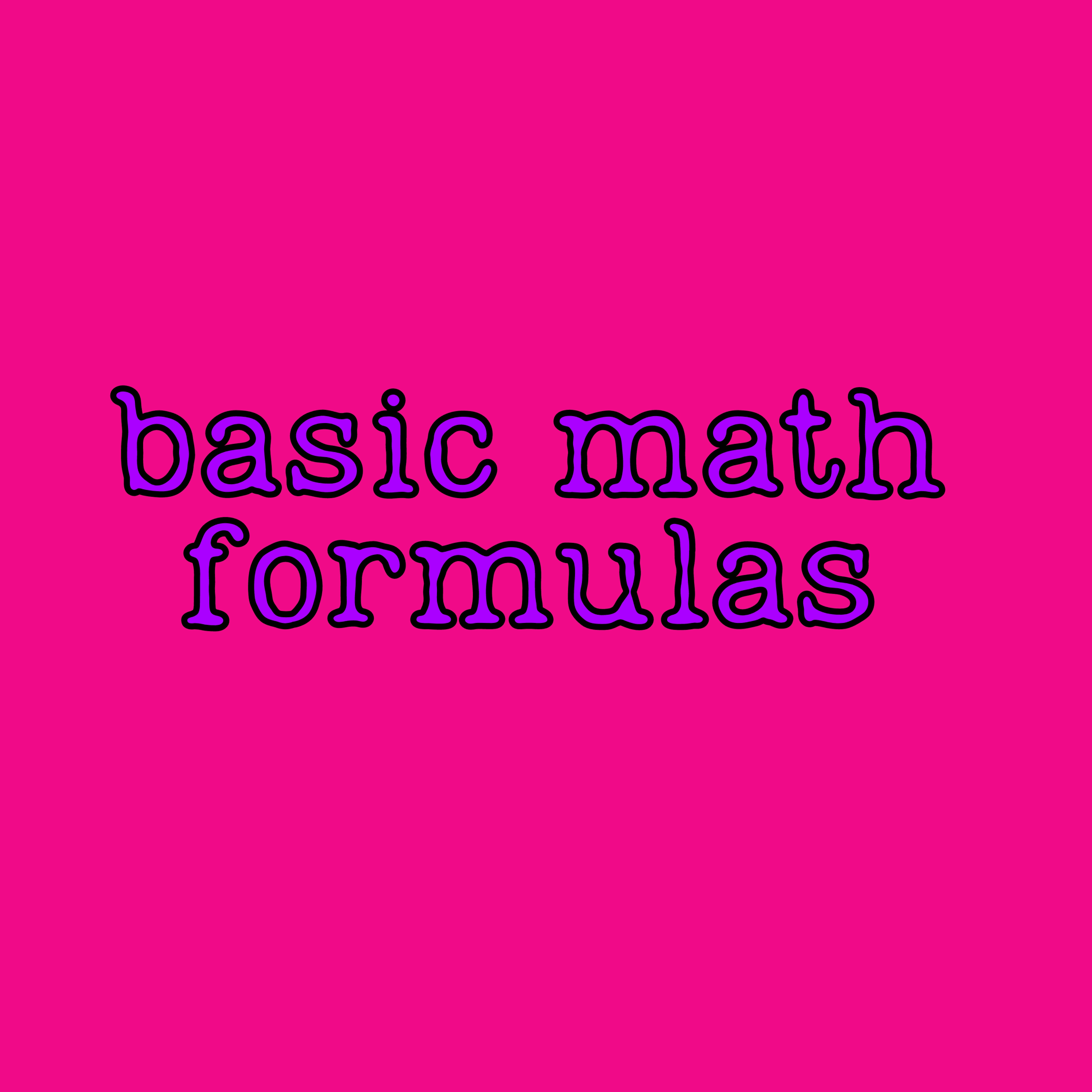 basic math formulas - Collection | OpenSea