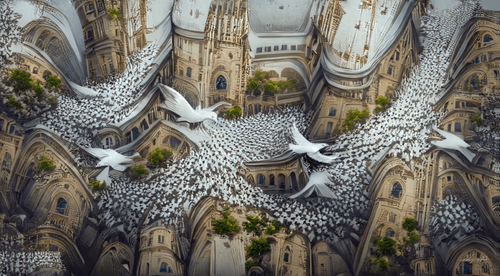 4 dimensional Cathedral of doves
