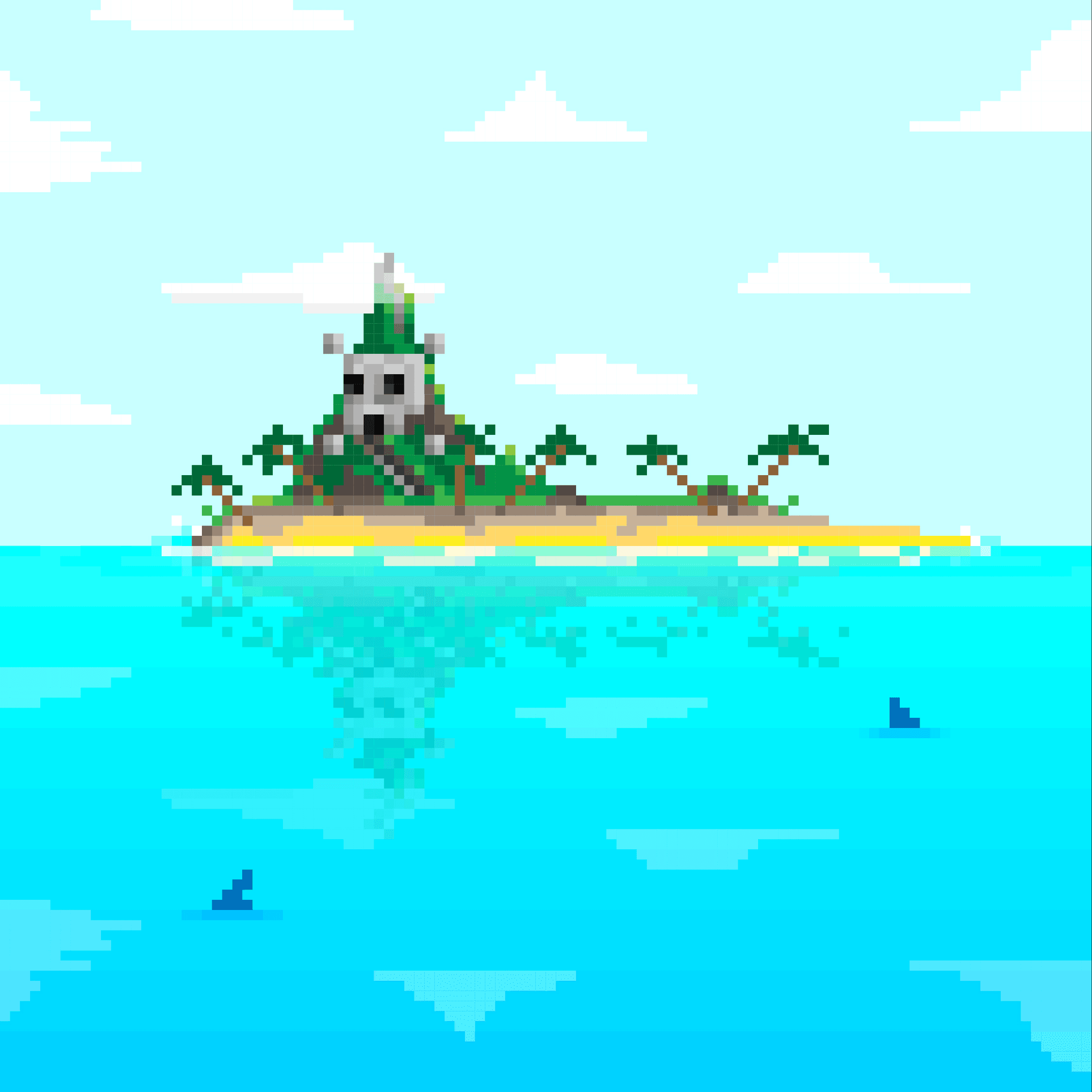 Pixel Skull Island