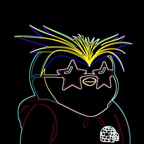 Neon Pudgy Penguin 973