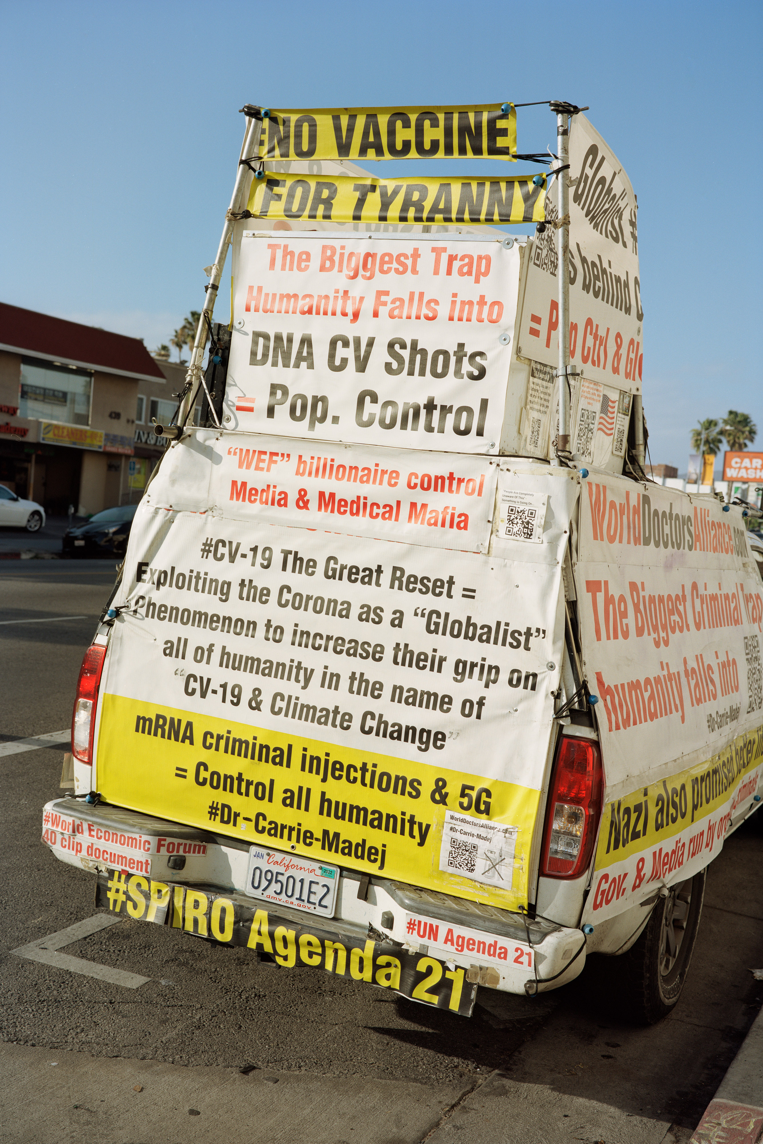Vaccine Protest Vehicle, Los Angeles, California