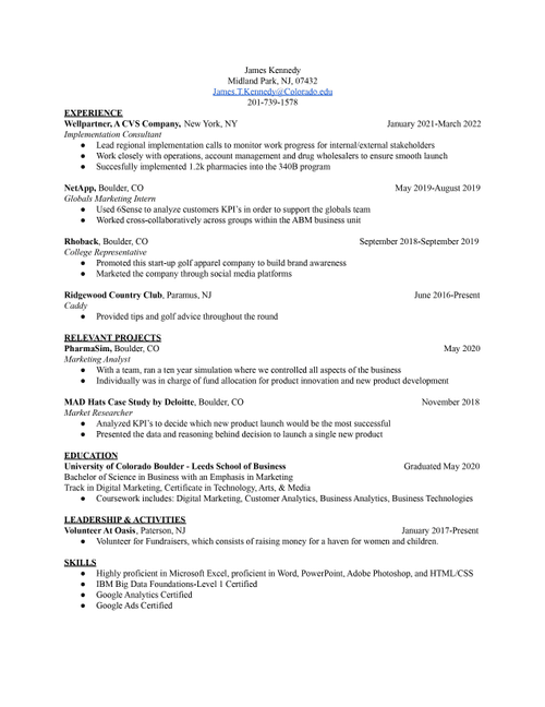 James Kennedy - Resume