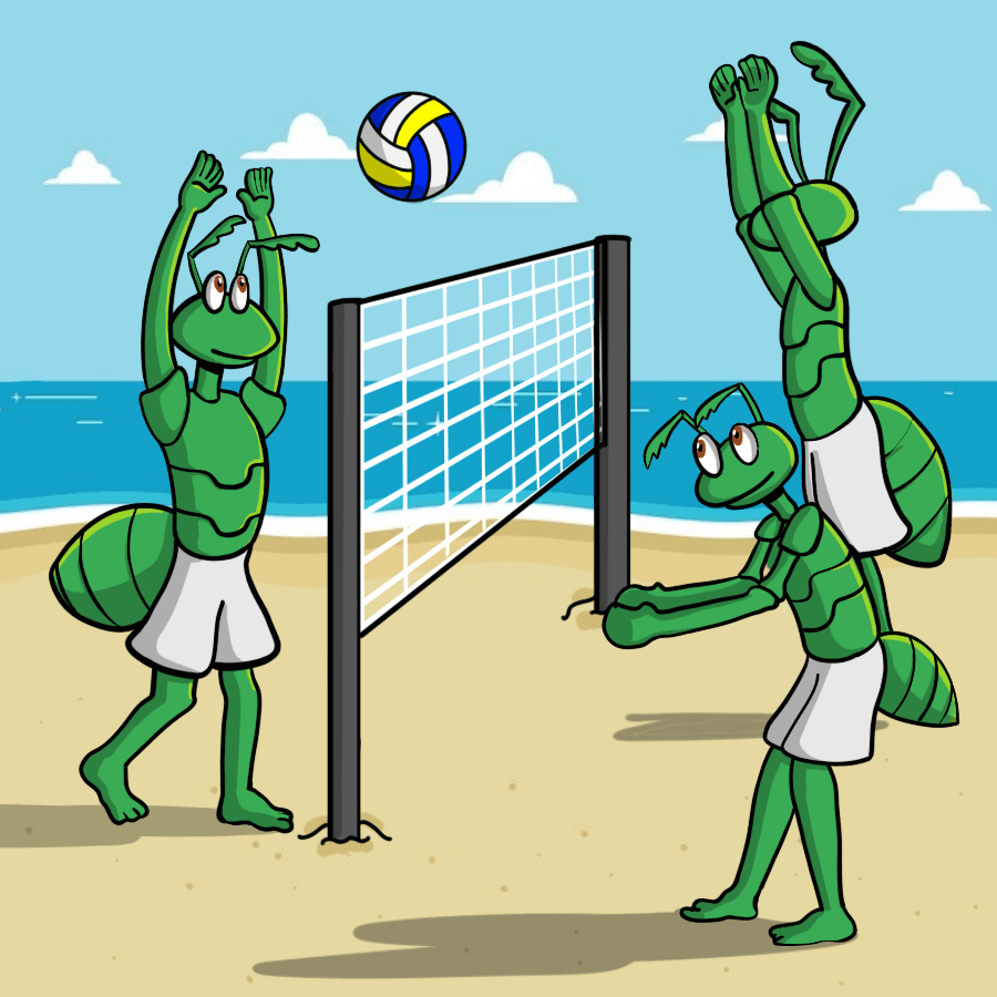 Arthur The Volleyball Playing Crypto Ant With Friends