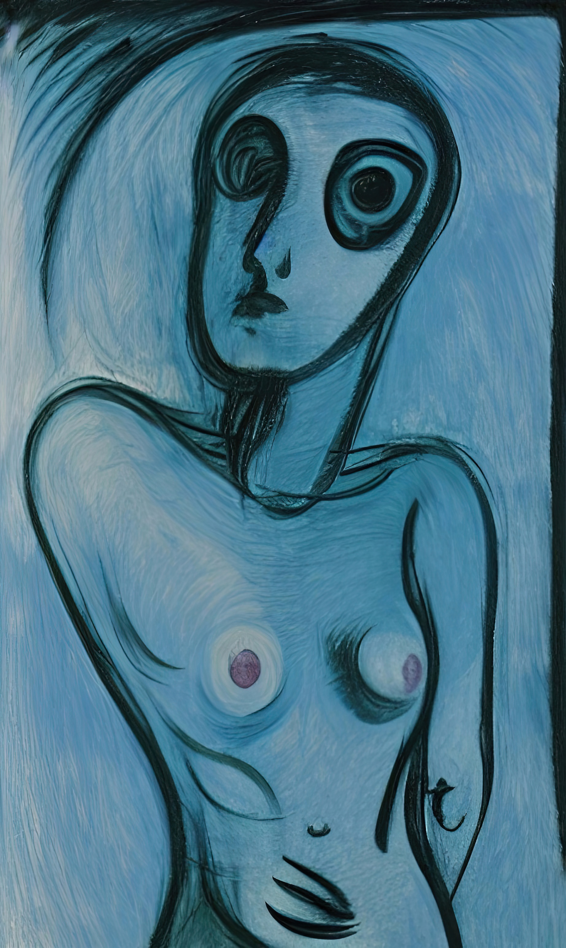 Naked Blue Woman #5