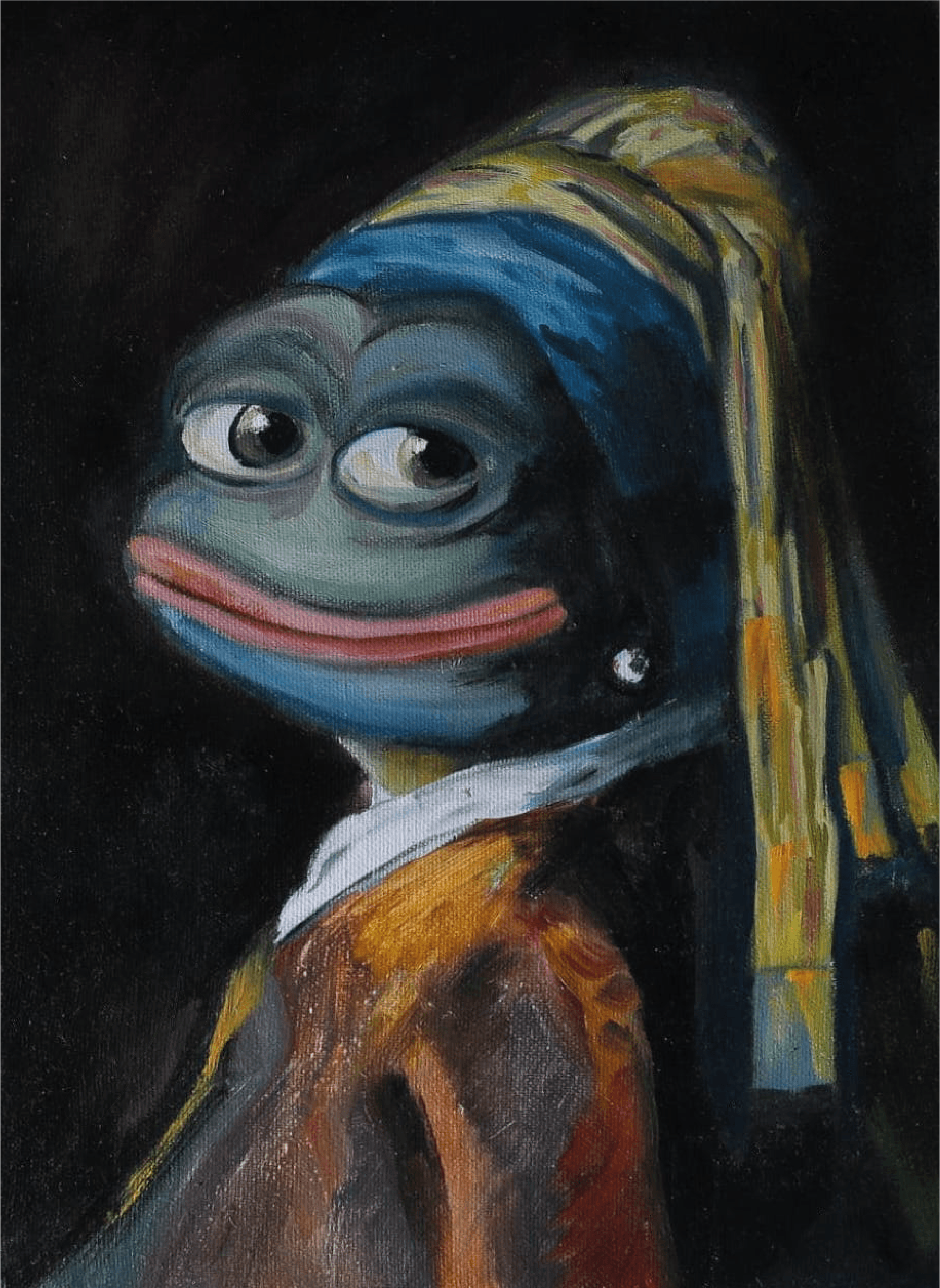 Pepe with a Pearl Earring