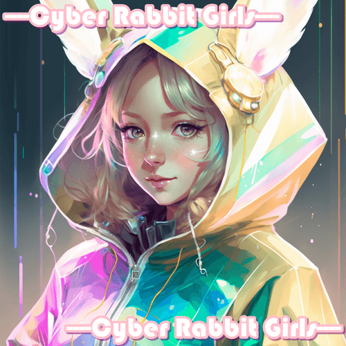 No.081 Cyber Rabbit Girls -Rainbow Raincoat-