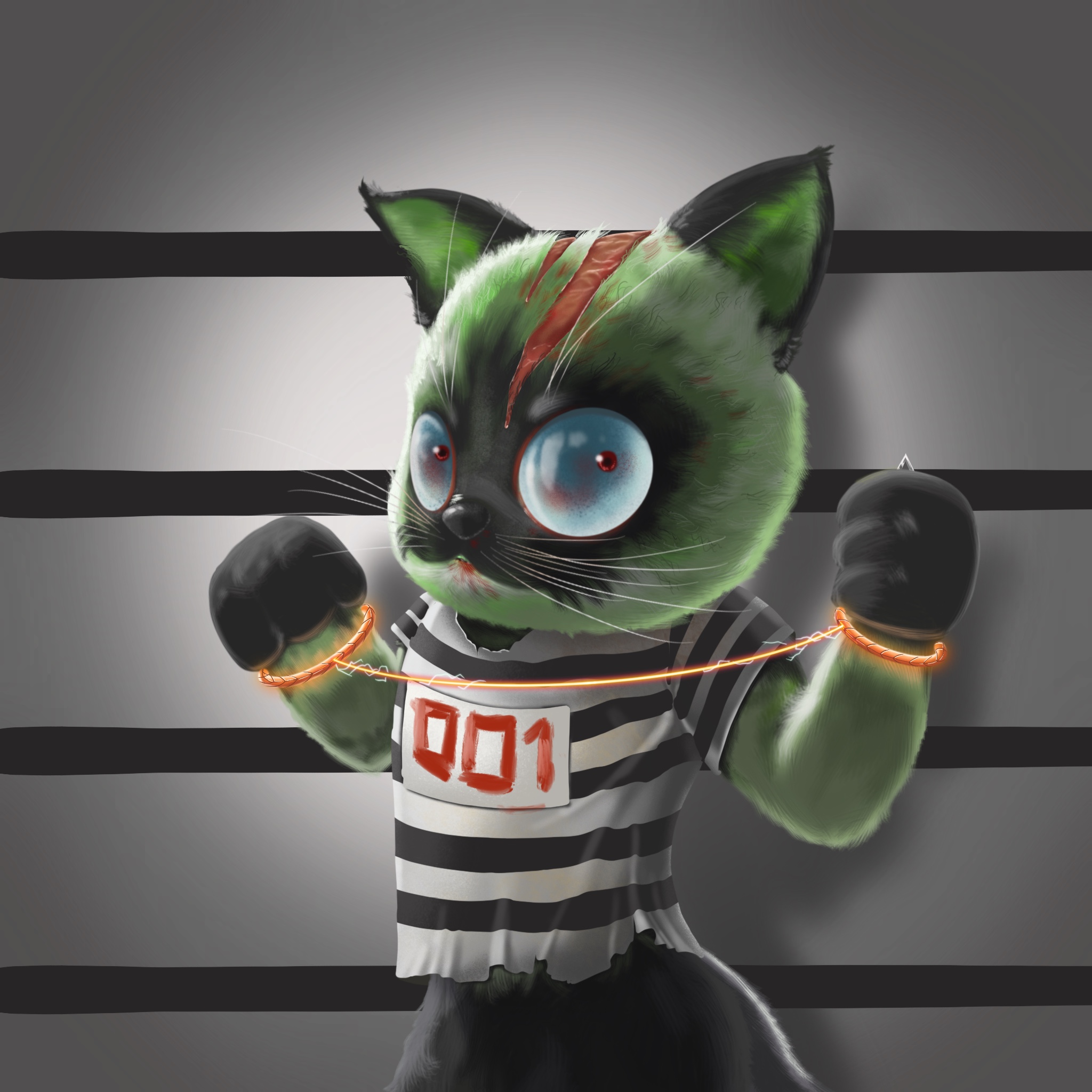 Prisoner Siamese Cat