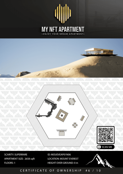 NFT Apartment - Mount Everest apartment #06/10 - "Design Mountain"