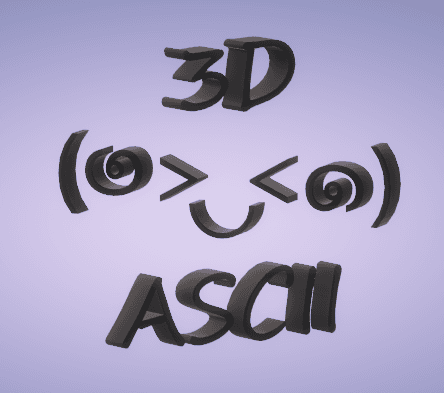 3D ASCII