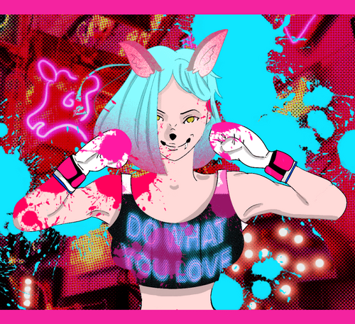 Lone Wolf Girl_fighting＃000