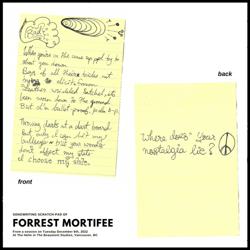 Songwriting Scratch-Pad (12/06/2022)