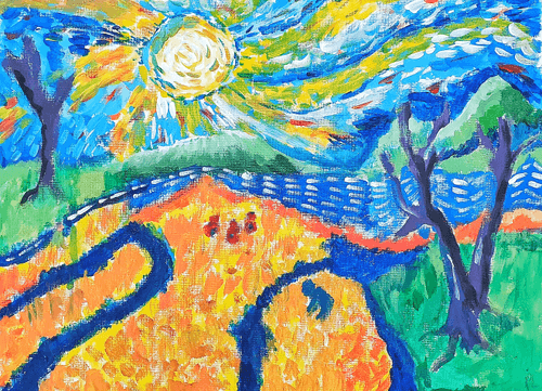 Toil today dream tonight Inpired by Vincent Van Gogh and Paul Hilario