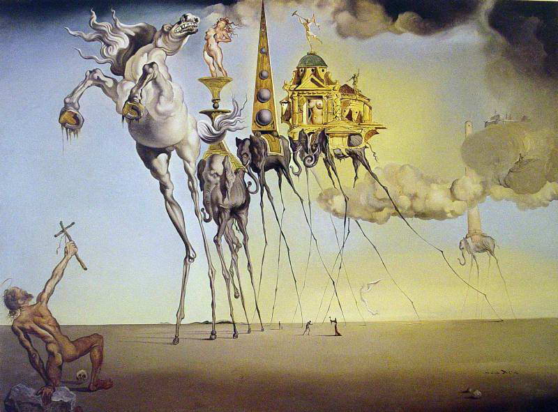 Salvador Dalí - The Temptation of St. Antony