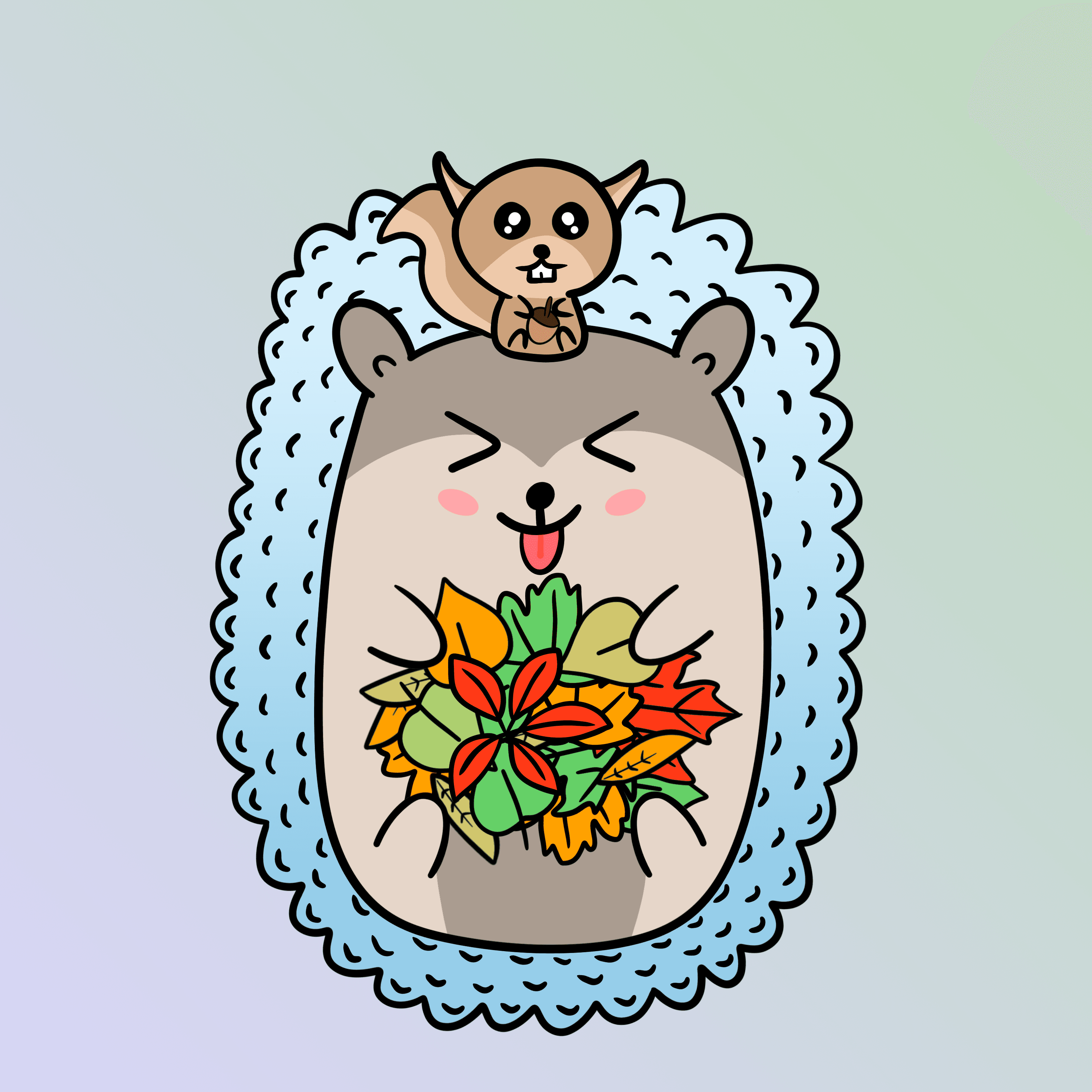Mini Fluffy Hedgehog #238