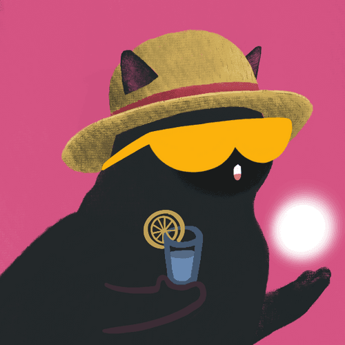 mimic cat · 🕶🍹🐈‍⬛