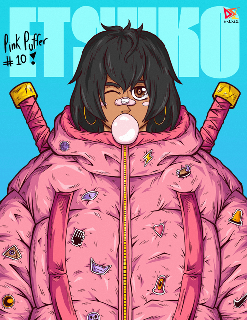 Pink Puffer Etsuko #10