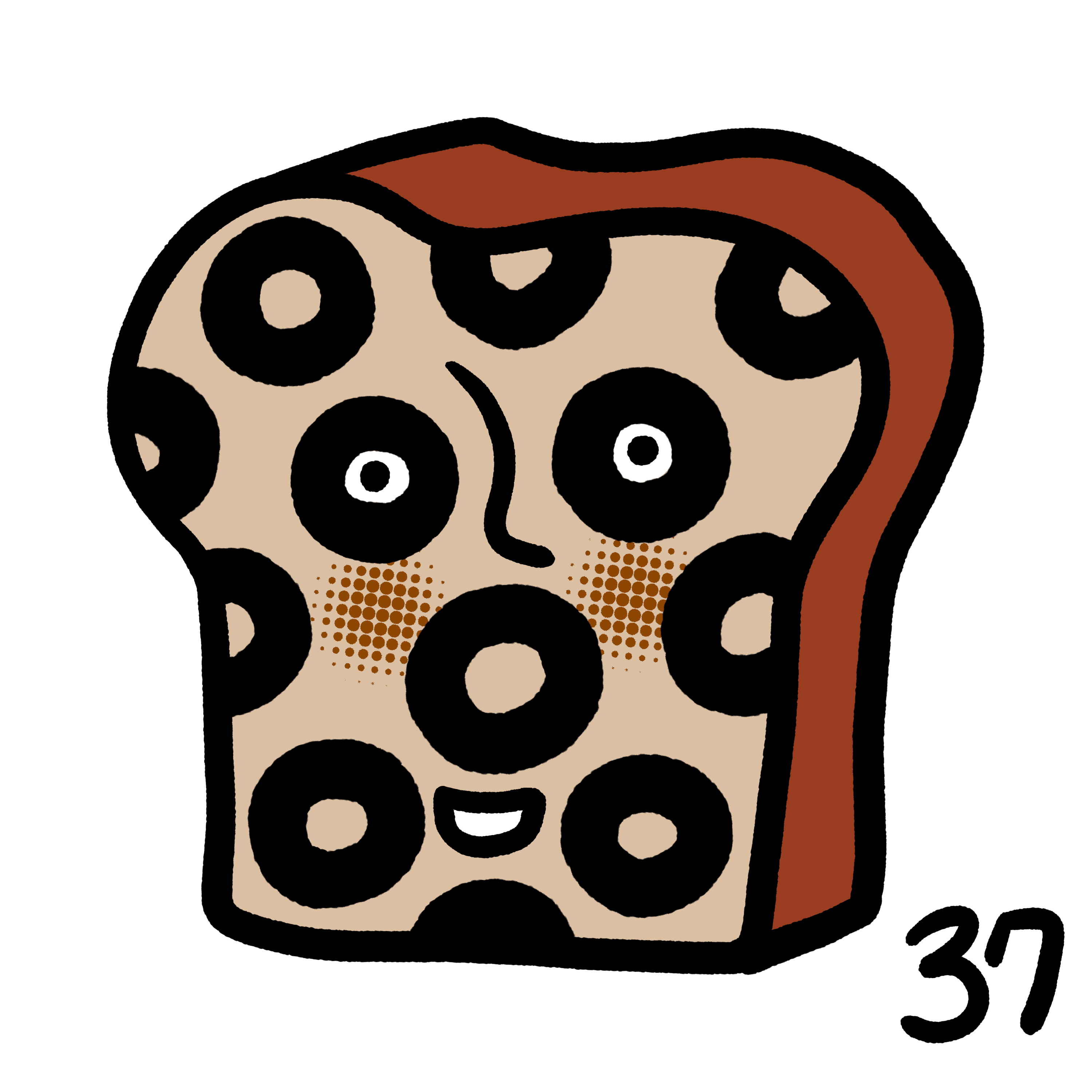 Bread and black olives