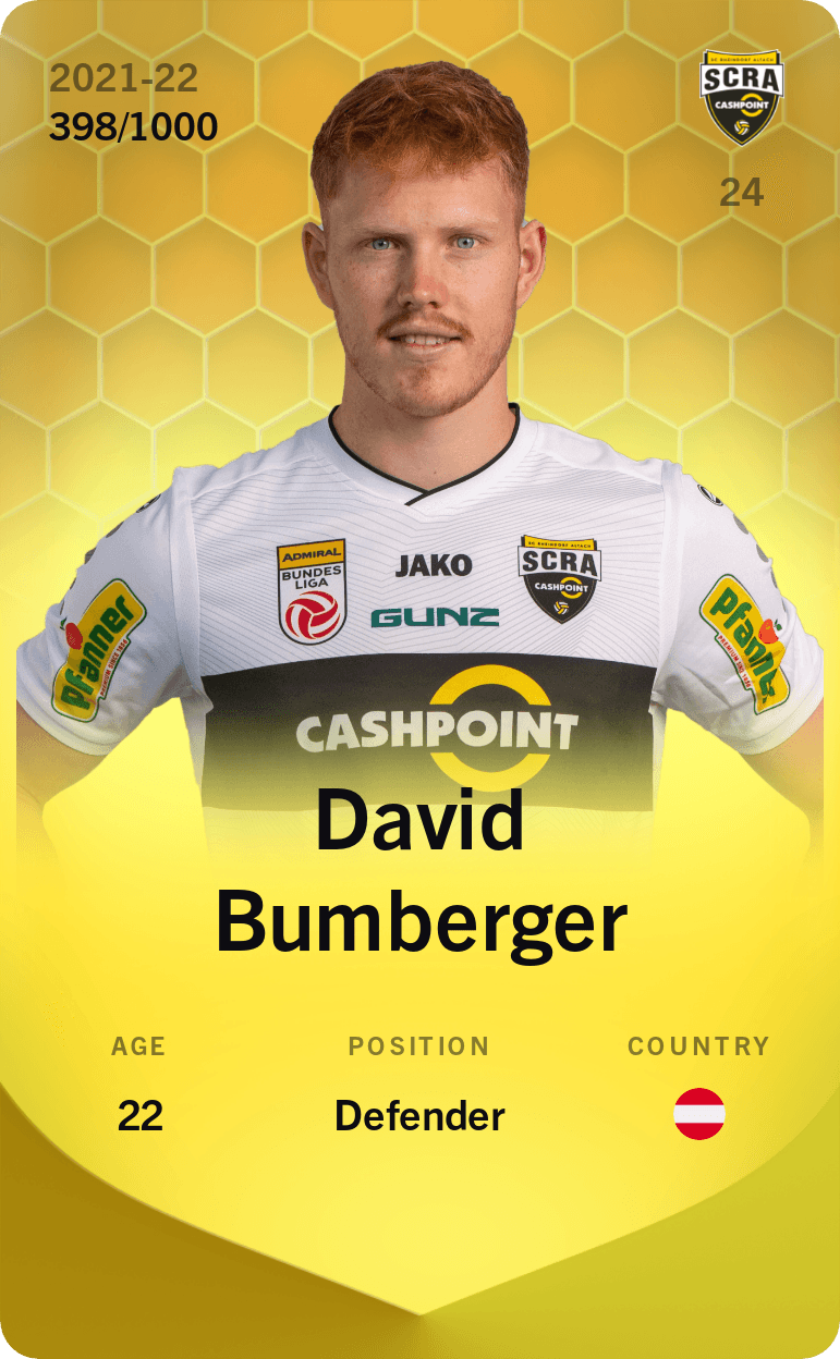 David Bumberger 2021-22 • Limited 398/1000