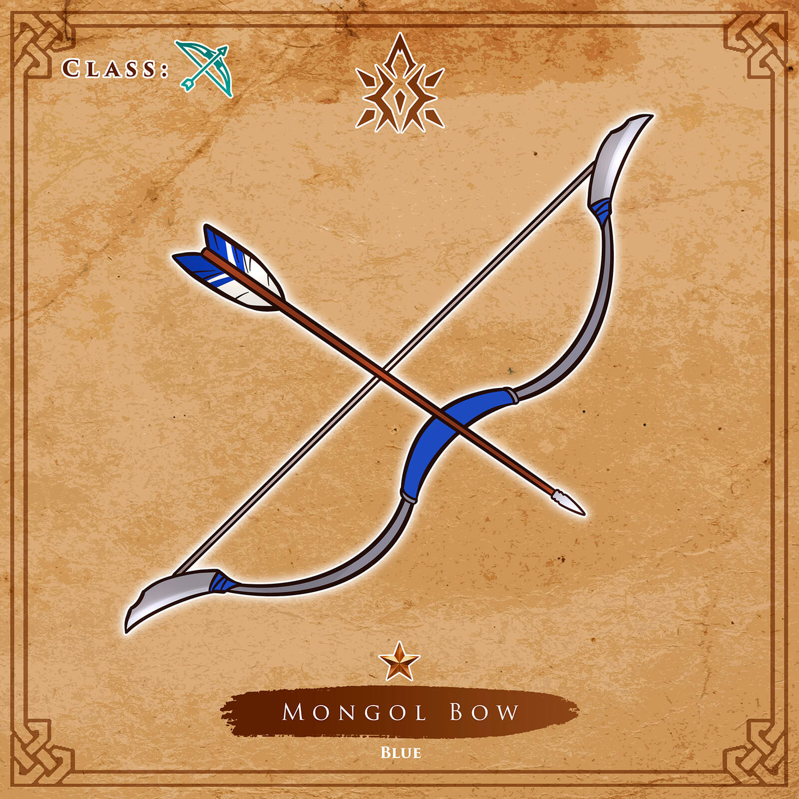 Mongol Bow Blue