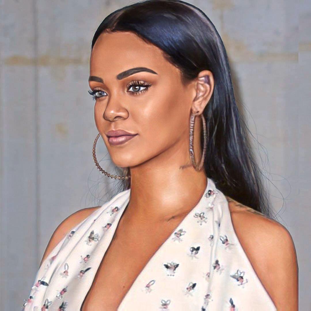 Amateur Busty Brunette Teen - Rihanna - Celeb ART - Beautiful Artworks of Celebrities, Footballers,  Politicians and Famous People in World | OpenSea