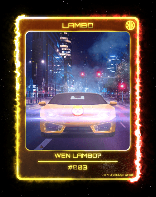 Shiba Lambo Card | #003