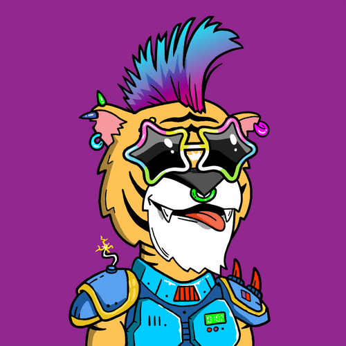 Grouchy Tiger Social Club #1786