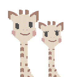 Collection Girafe pixel collection image