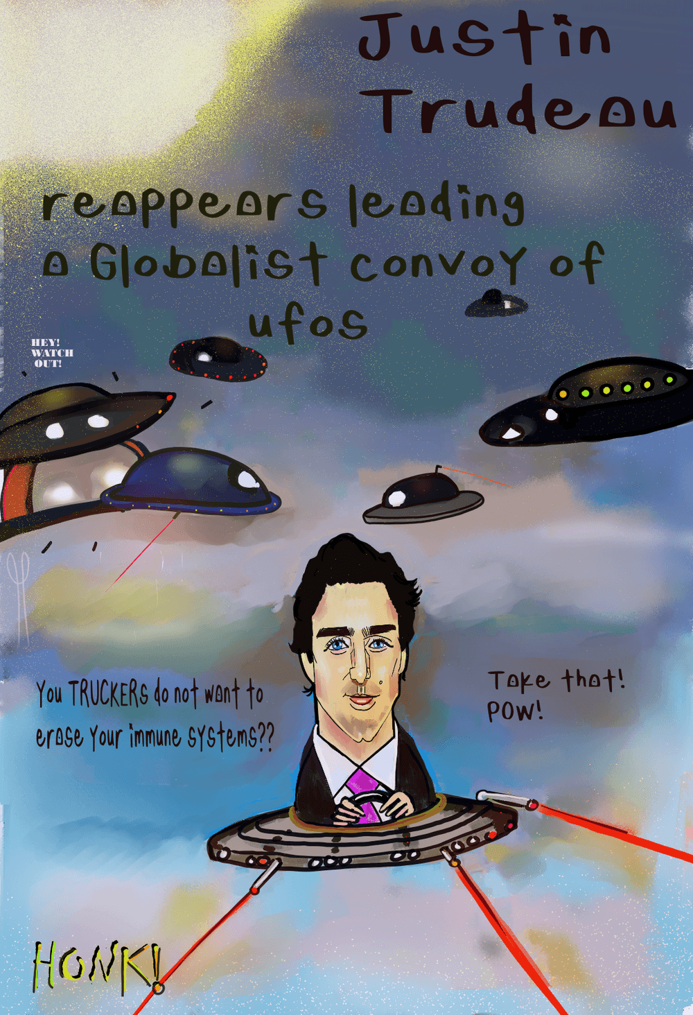Justin Trudeau Political Cartoon NFT - PoliticalCartoon Collection | OpenSea