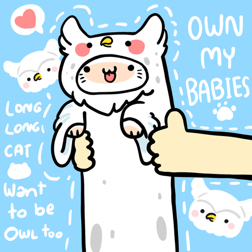 Long long cat x OWL-MY-BABIES 