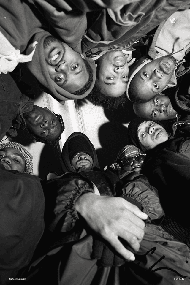 Wu Tang Clan and Friends 1993 from the hip hop images digital poster series by Chi Modu