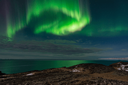 Over Skagaströnd, Iceland