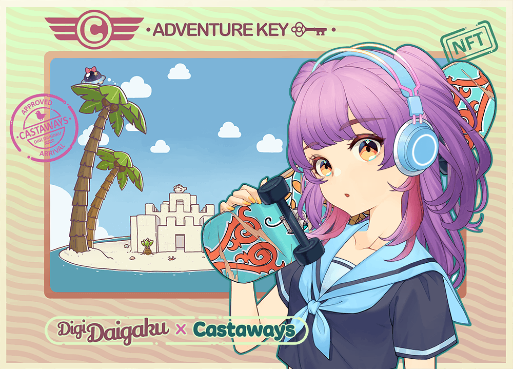 DigiDaigaku Genesis Adventure Key Castaways #187 - Ruri